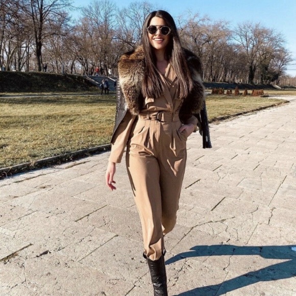 Zara Long Jumpsuit with Pockets - Picture 10 of 16